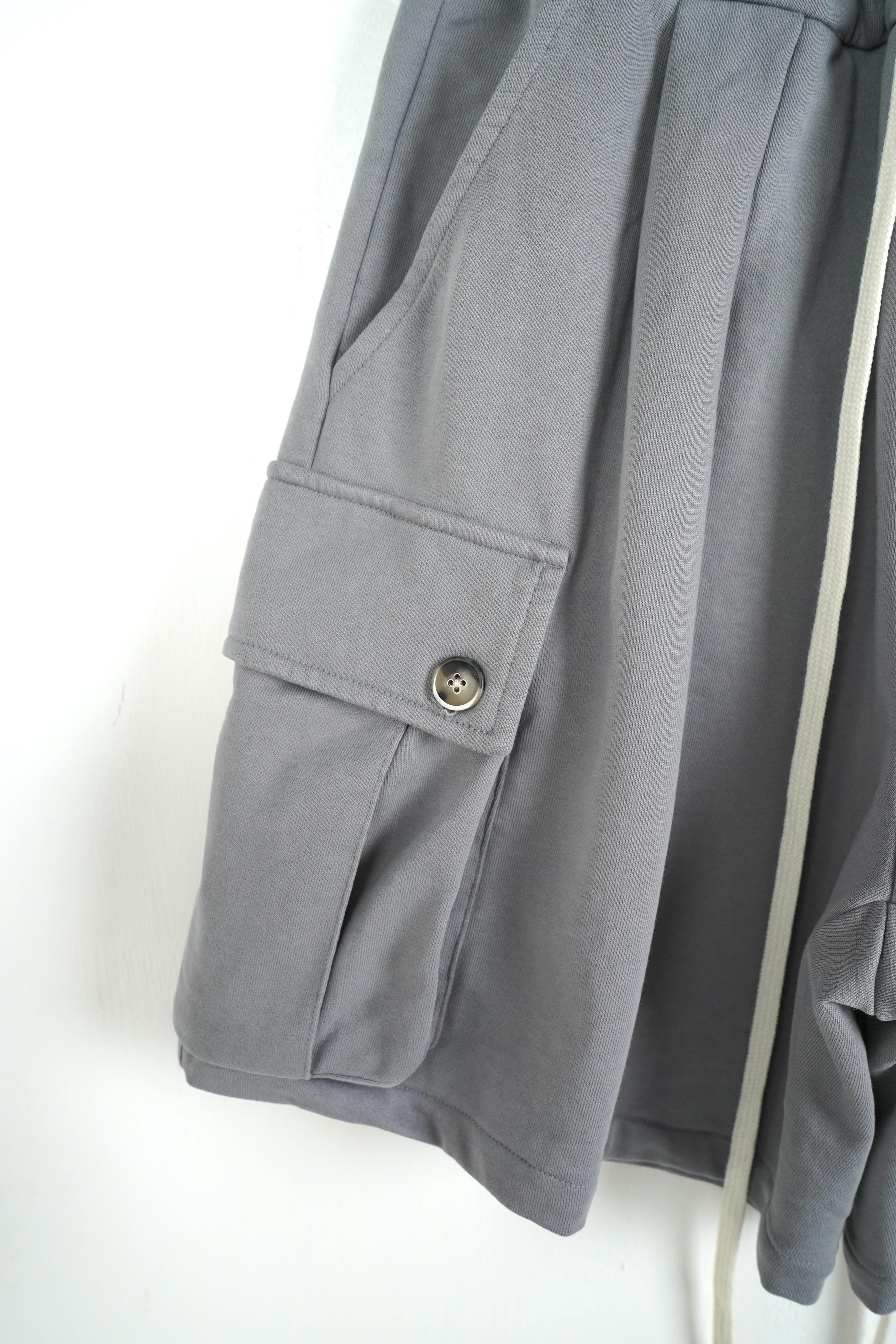 Pantaloncino Cargo Cotone Grigio