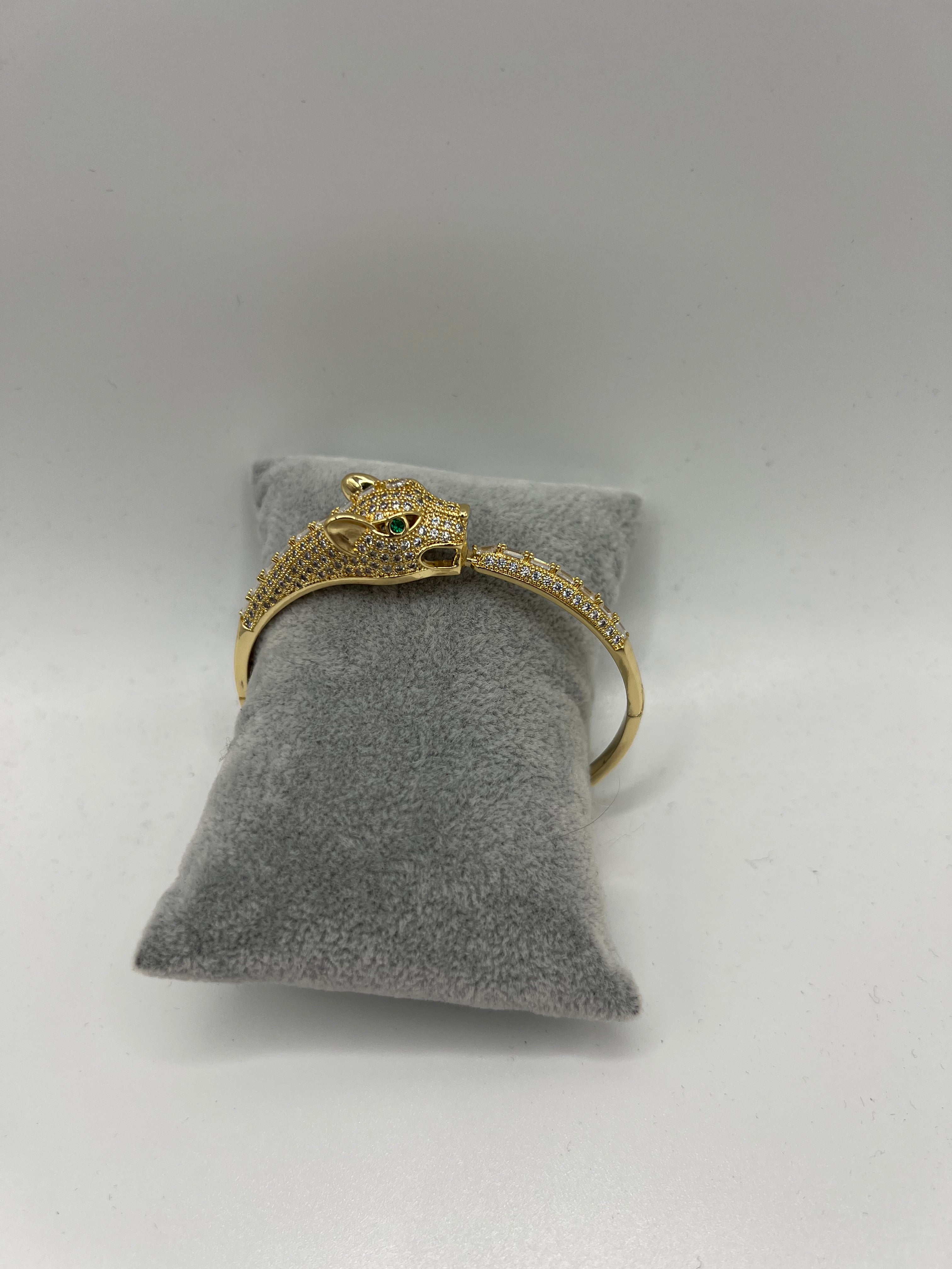 BRACCIALE TIGRE DIAMANTI SMERALDI
