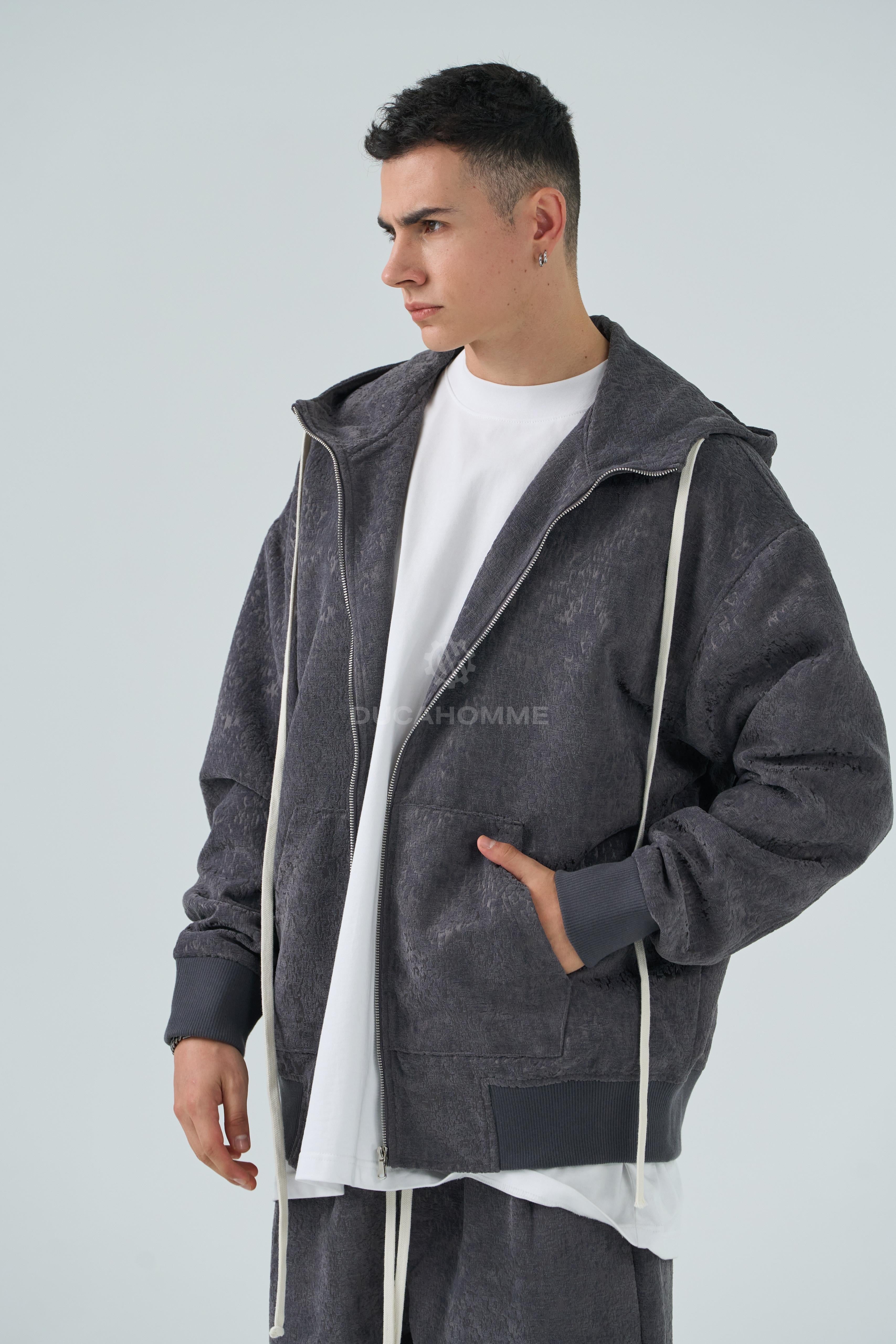 Completo Sartoriale Ricamato Similar Versacë con Cappuccio