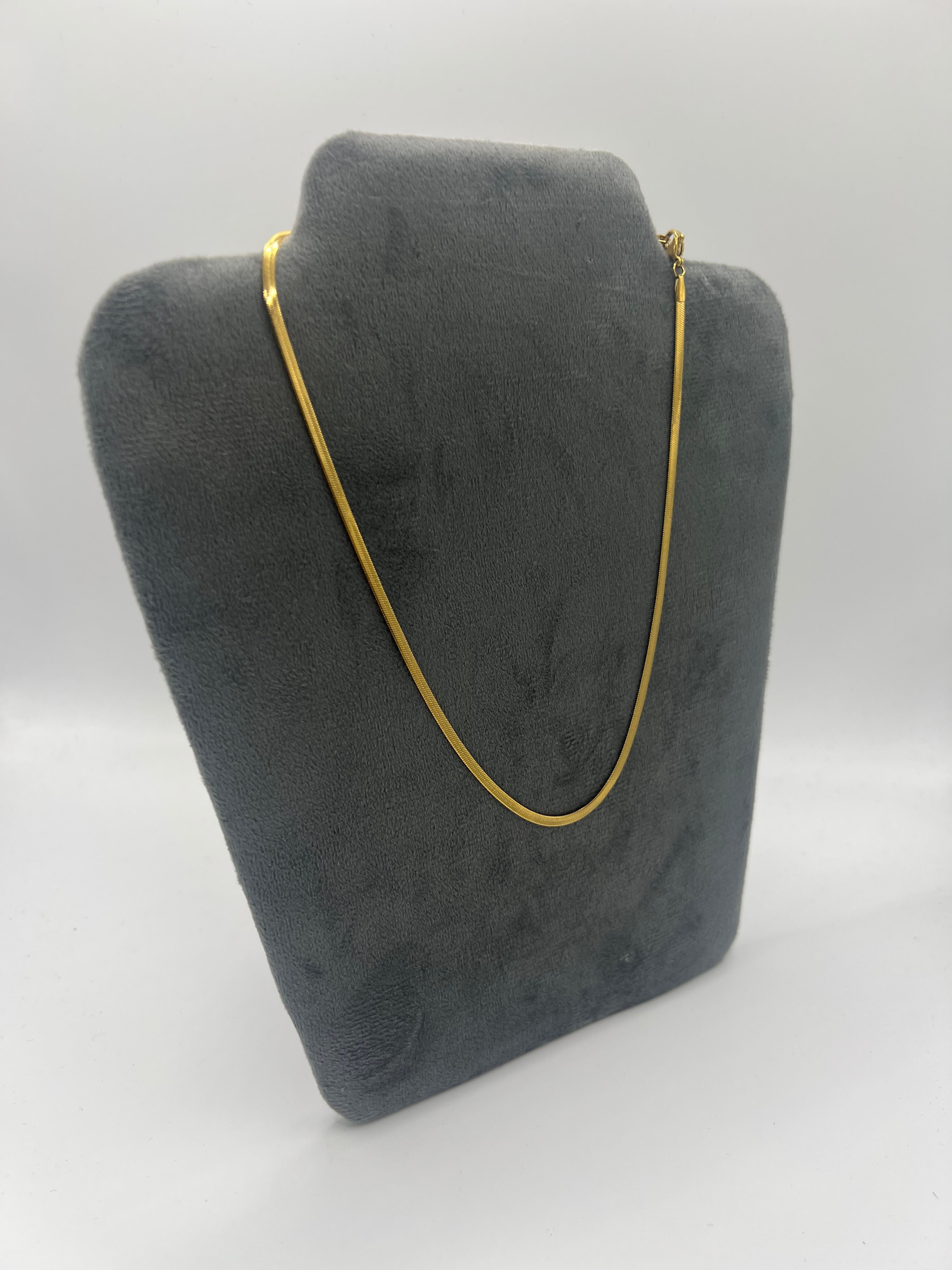 Collana maglia piatta