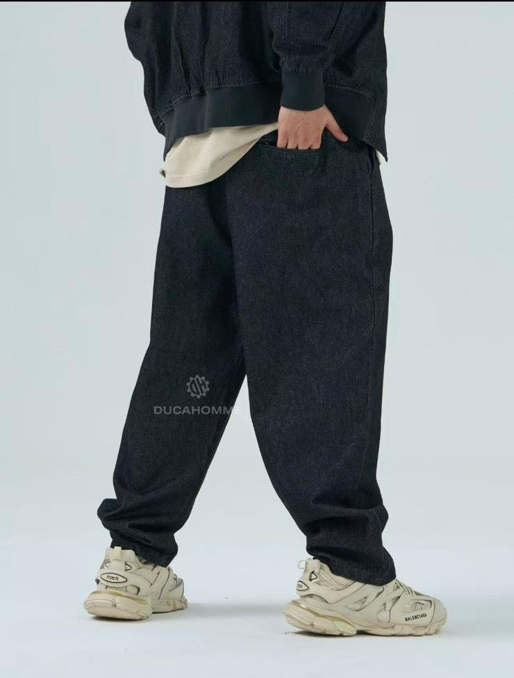 Completo Sartoriale Effetto Jeans Colletto Alto