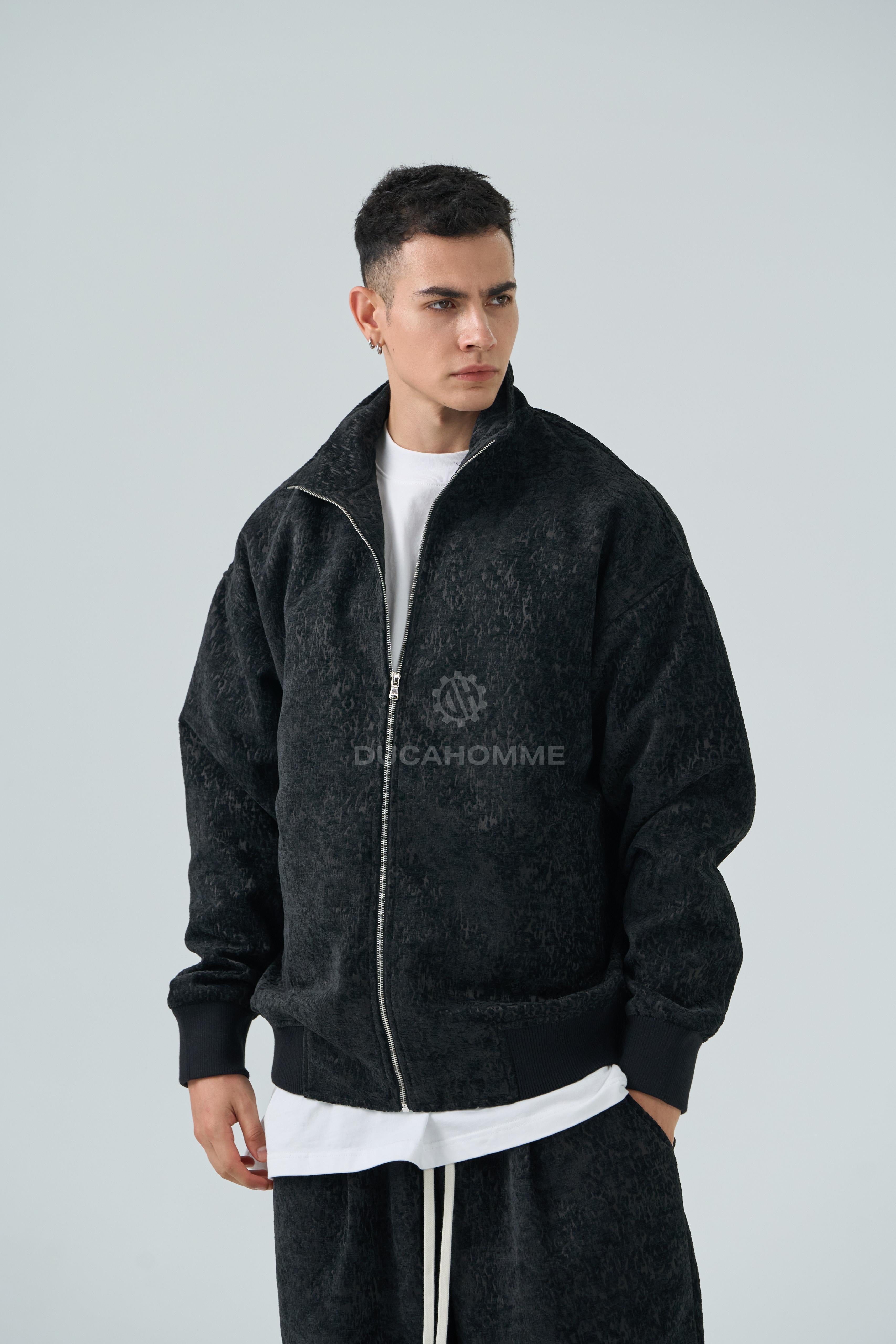 Completo Sartoriale Collo Alto Effetto Ciniglia