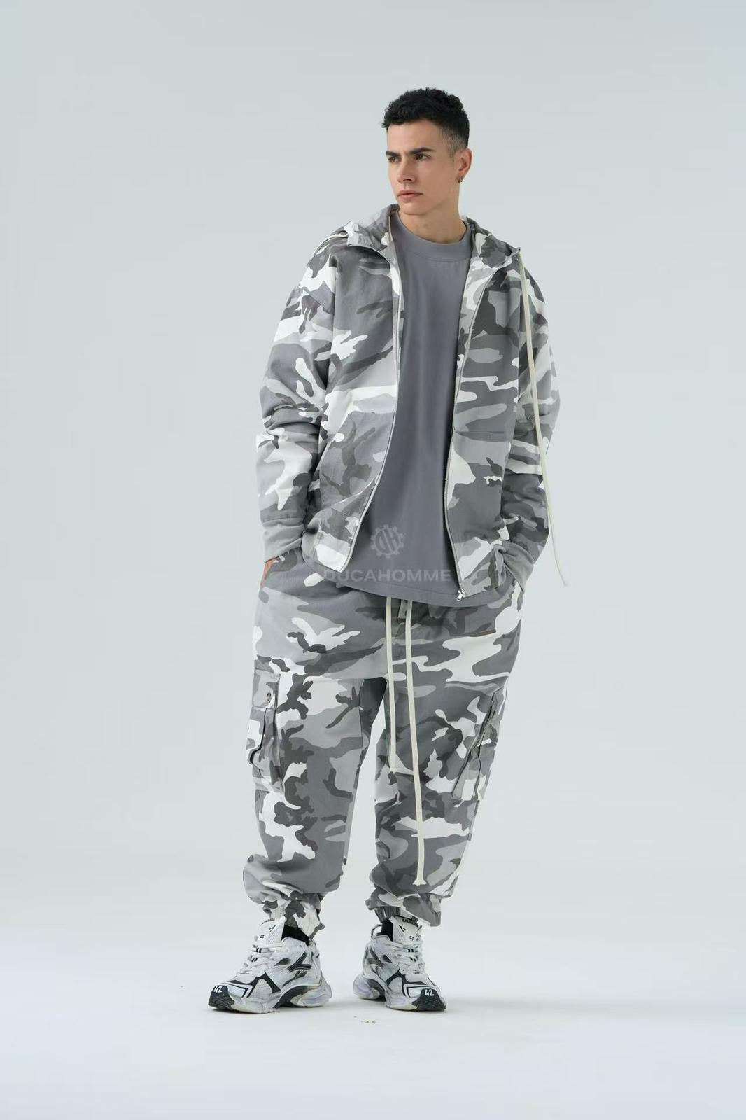 Completo Camuflage Sartoriale Limited Ediotion Grigio Chiaro
