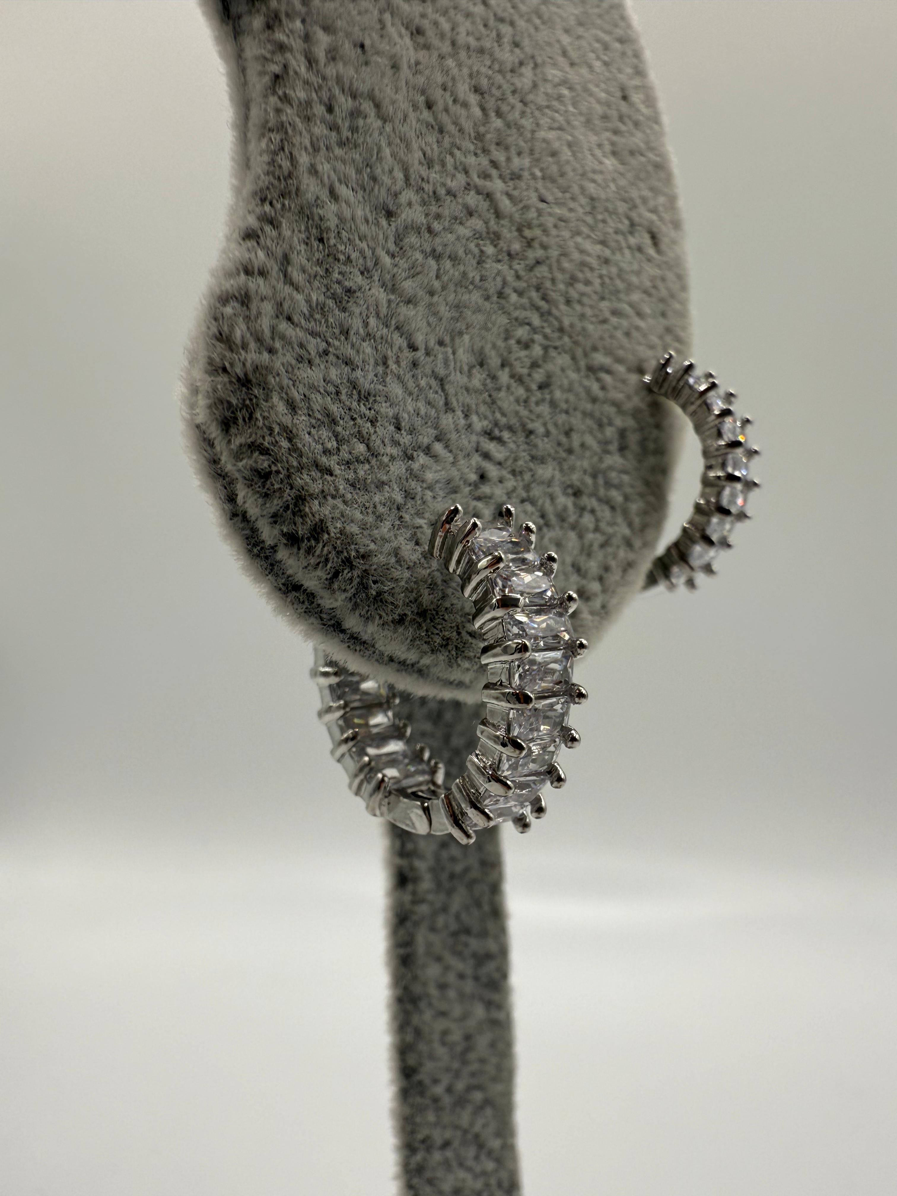 ORECCHINI DIAMANTI RETTAGOLARI