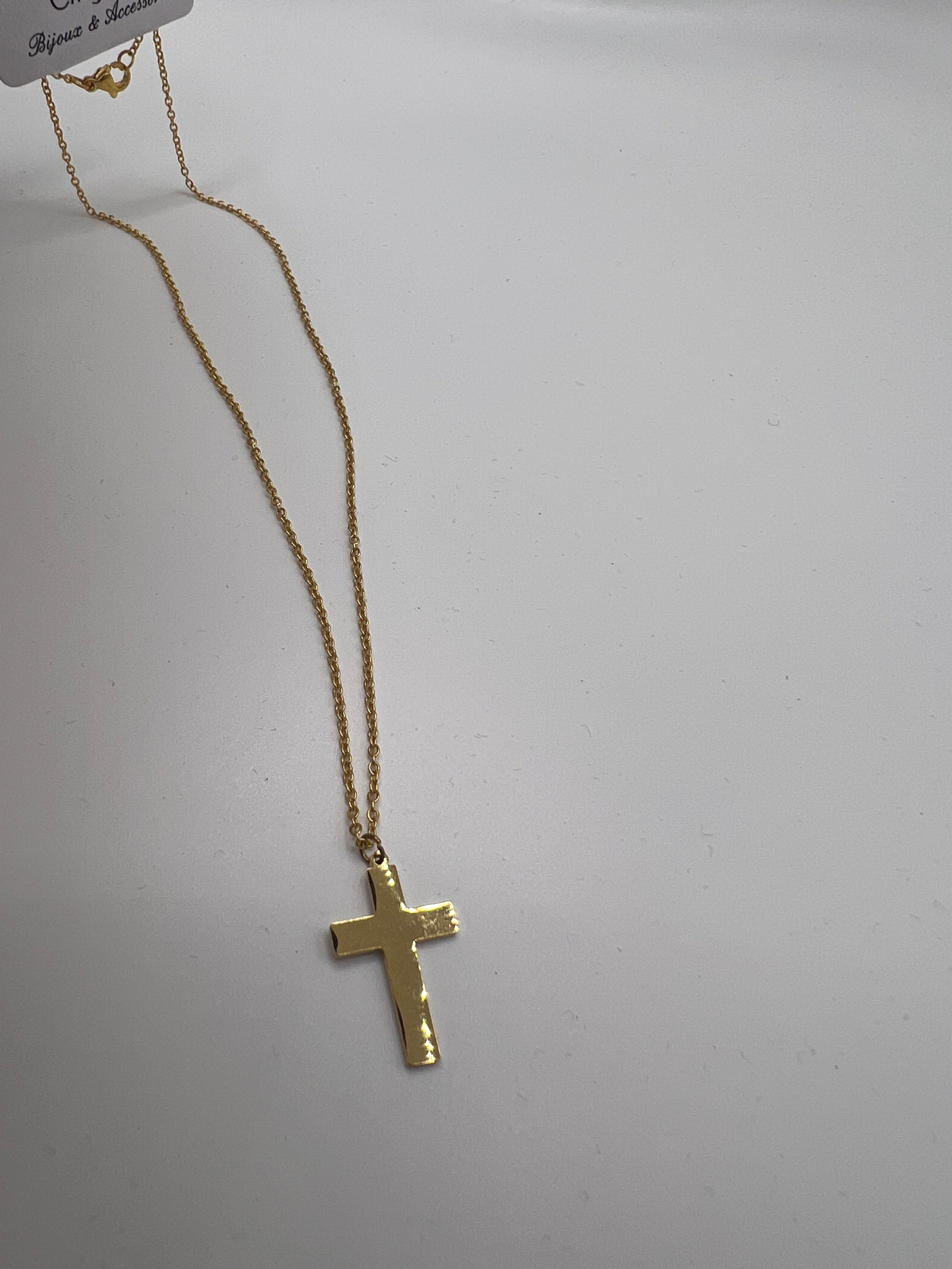 COLLANA CROCE color ORO