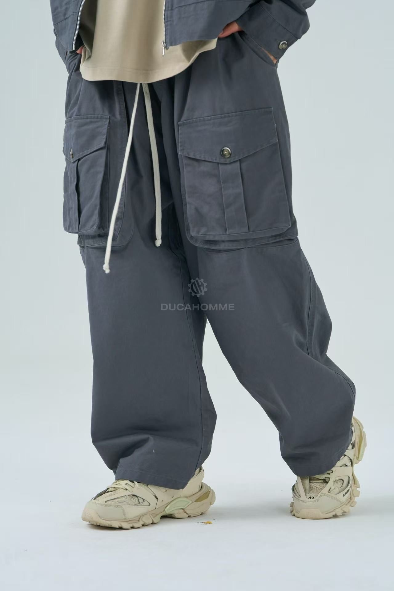 Pantalone Tasca Frontale Piombo
