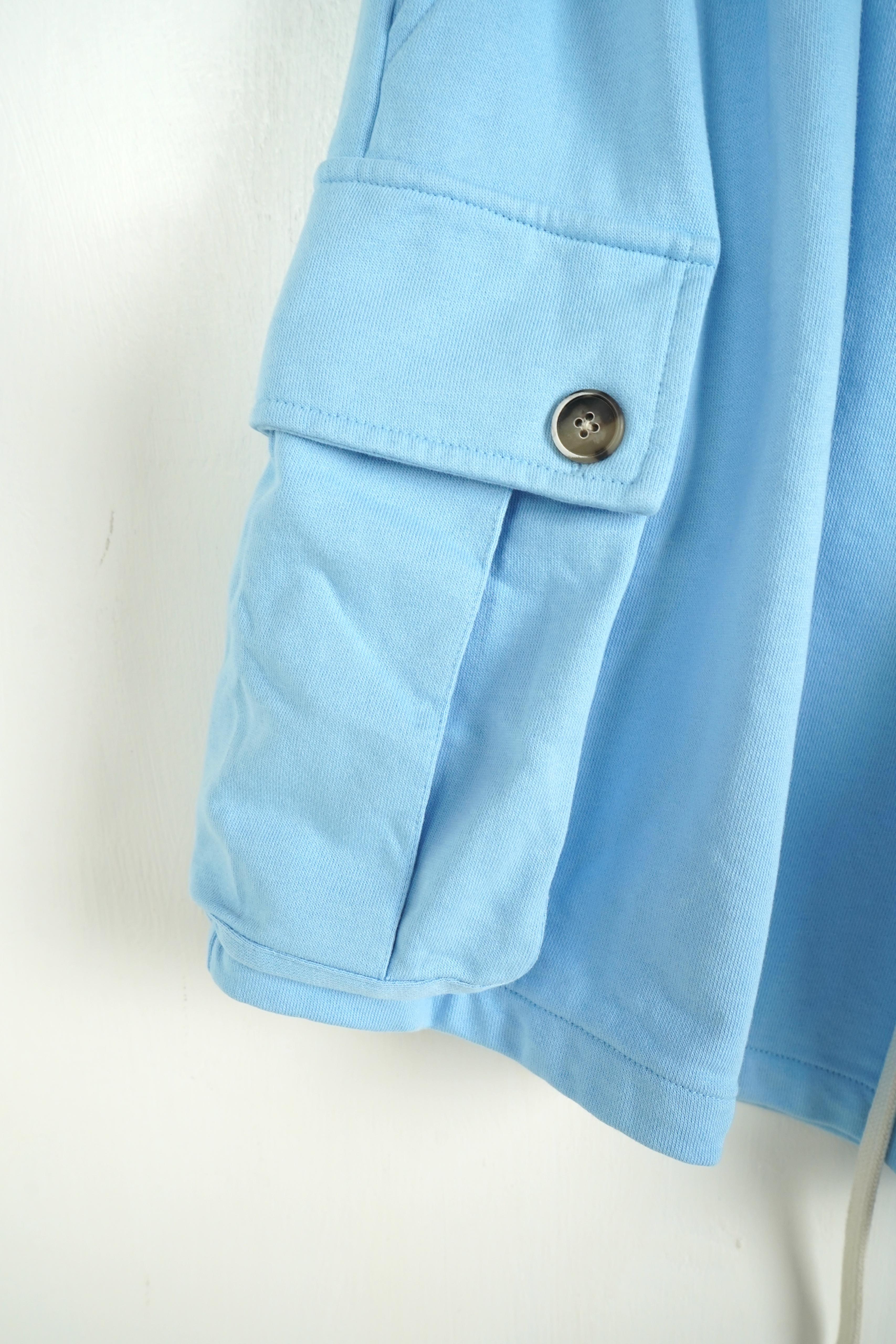 Pantaloncino Cargo Cotone Celeste