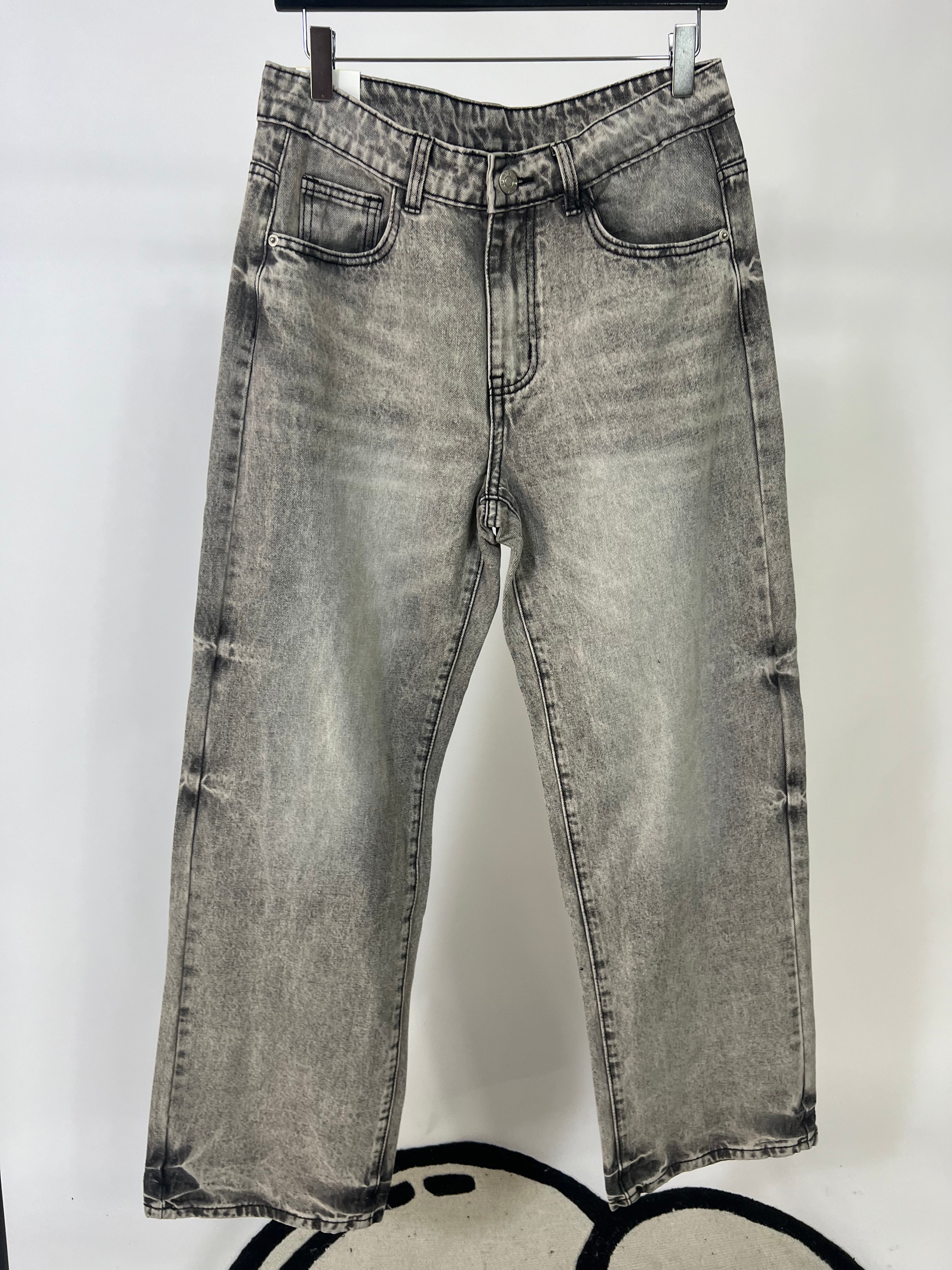 JEANS GRIGIO LAVORATO 8350