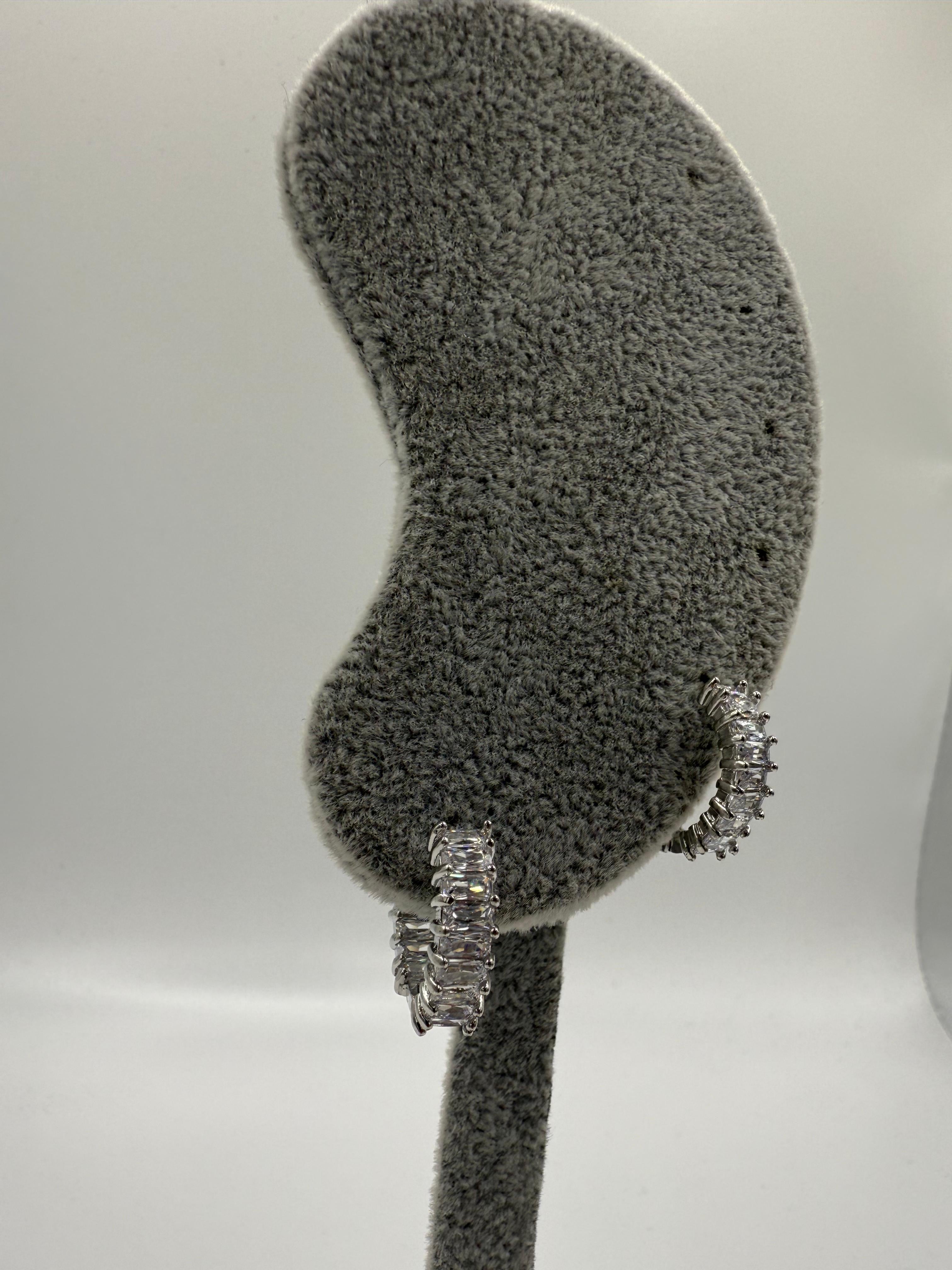 ORECCHINI DIAMANTI RETTAGOLARI