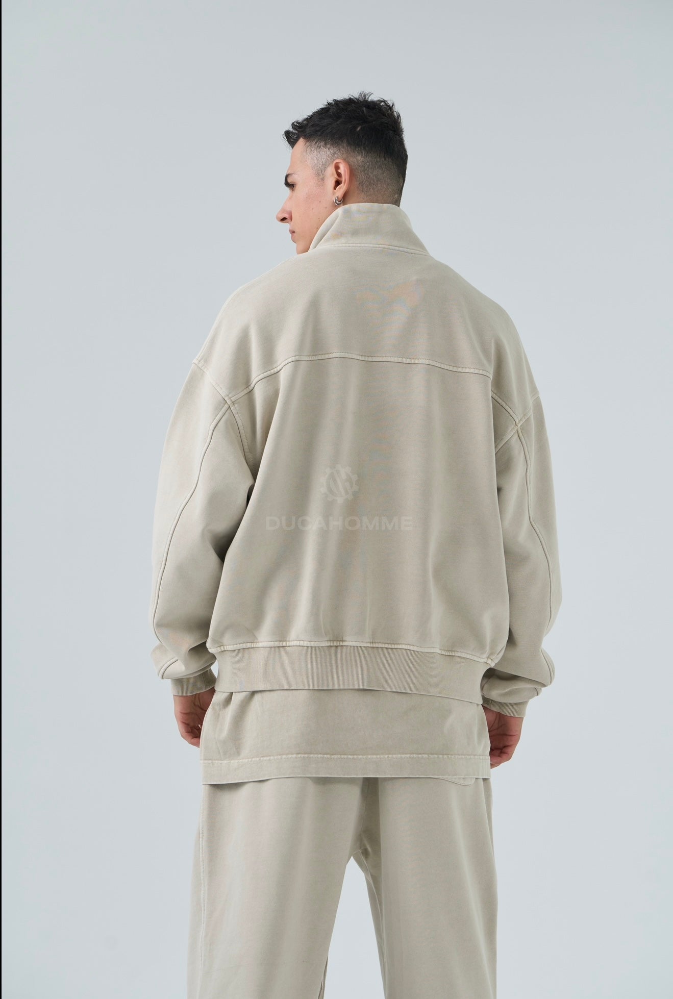 FELPA COLLO ALTO DUCA VIP WASHED BEIGE 94G
