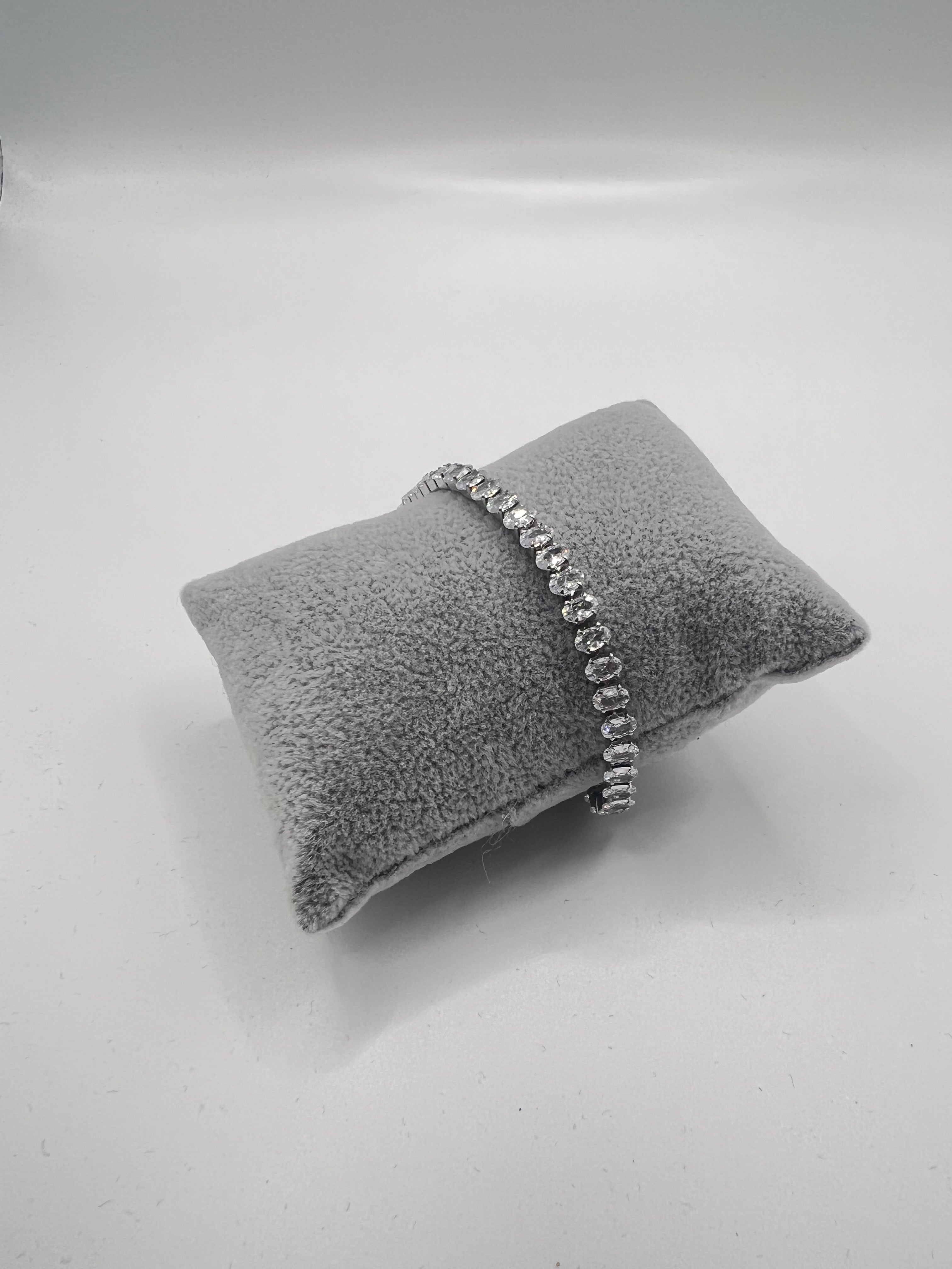 BRACCIALE TENNIS DIAMANTI OVALE