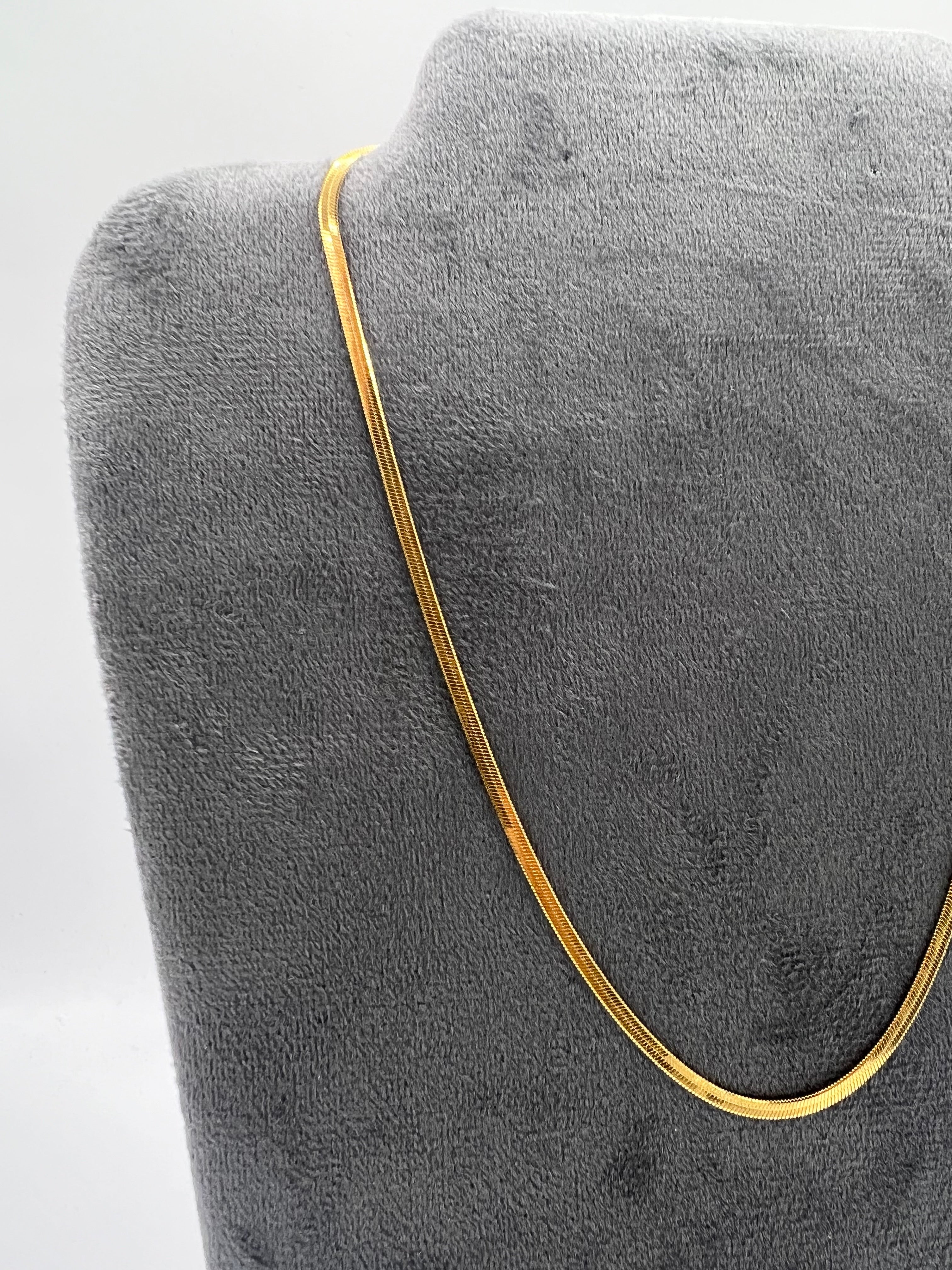 Collana maglia piatta