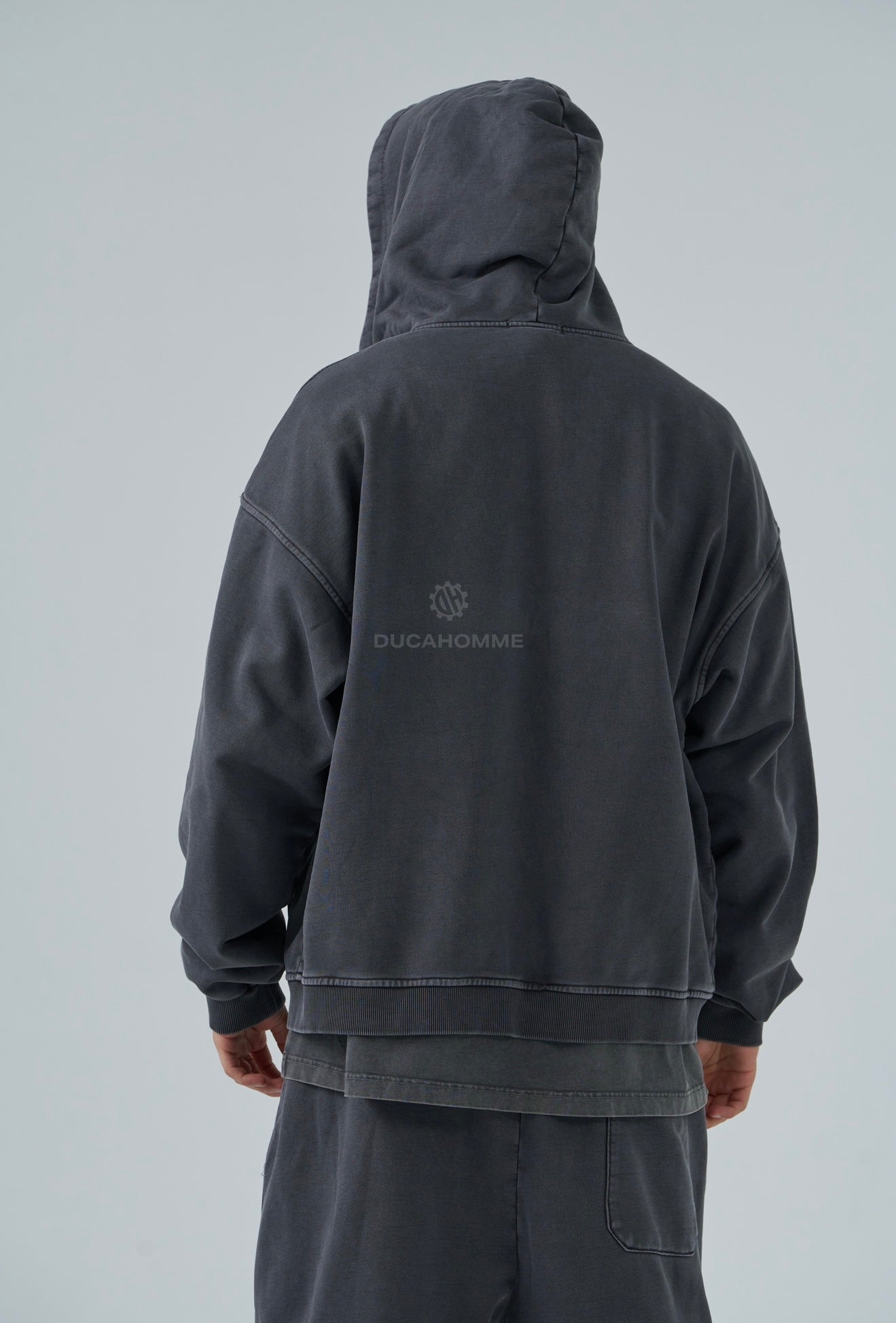 FELPA DUCA VIP WASHED GRIGIA SCURA 92G