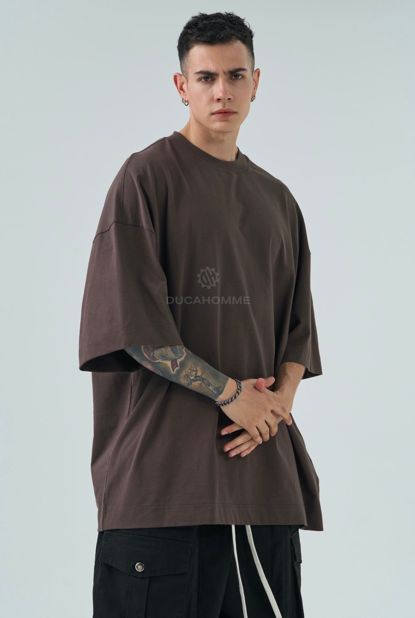 T SHIRT DUCA VIP OverSize Marrone