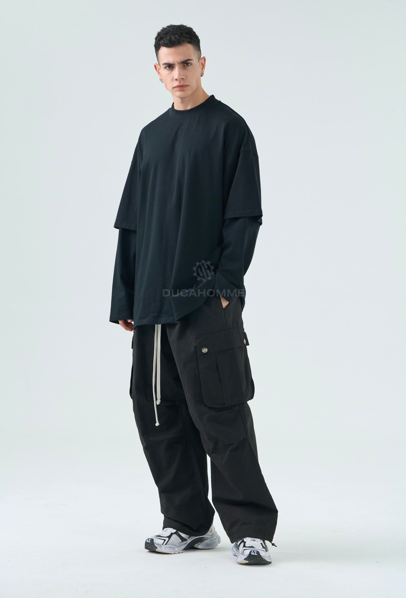 T SHIRT DUCA VIP LONG SLEEVE Nera