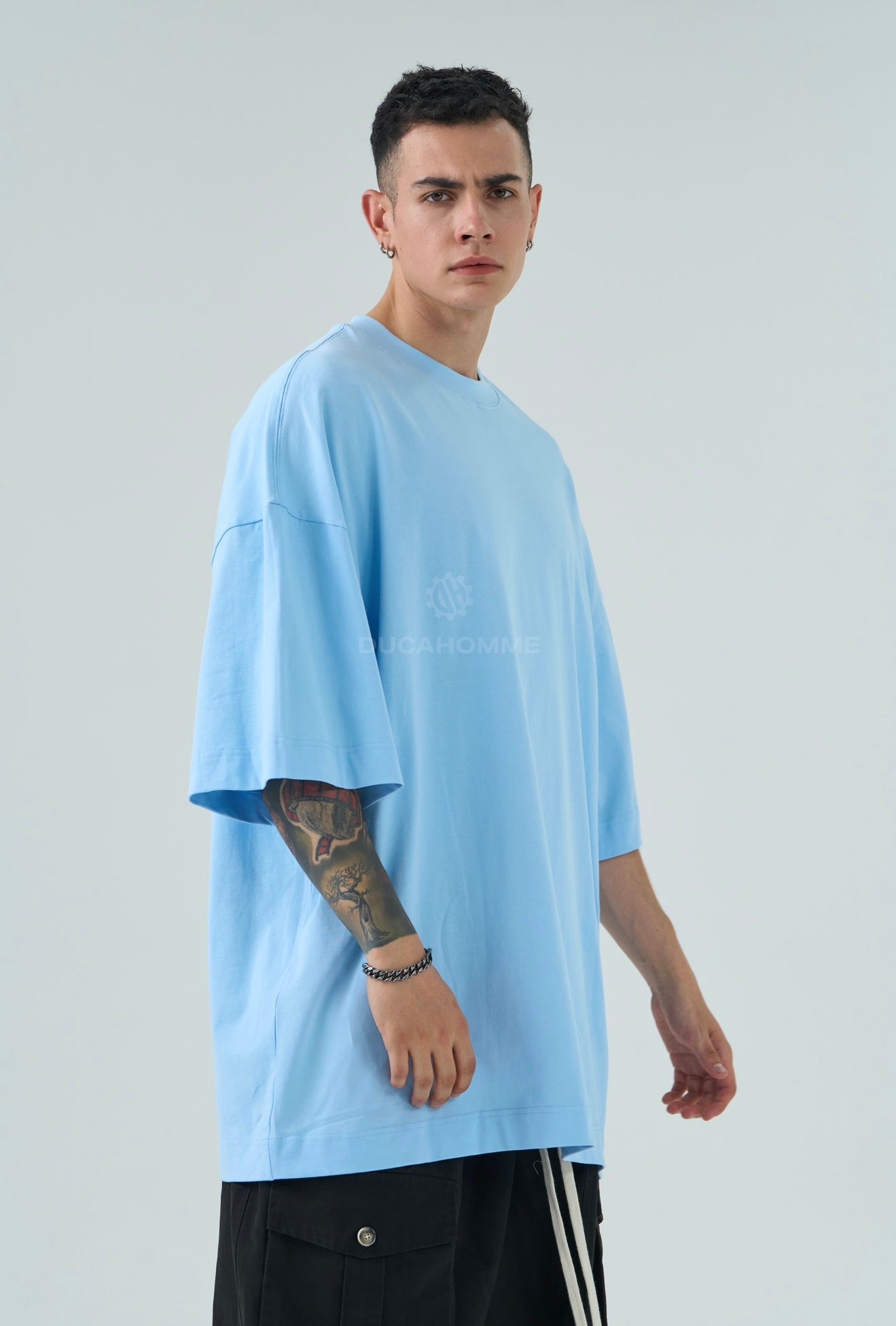 T SHIRT DUCA VIP OverSize Celeste