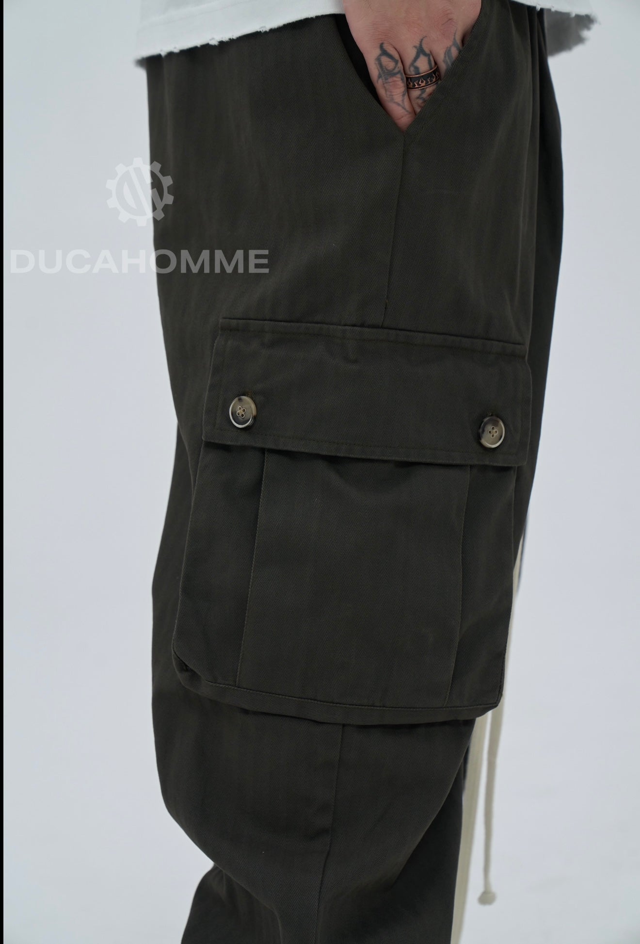 Pantalone Sartoriale Cargo Limited Edition piombo grigio scuro