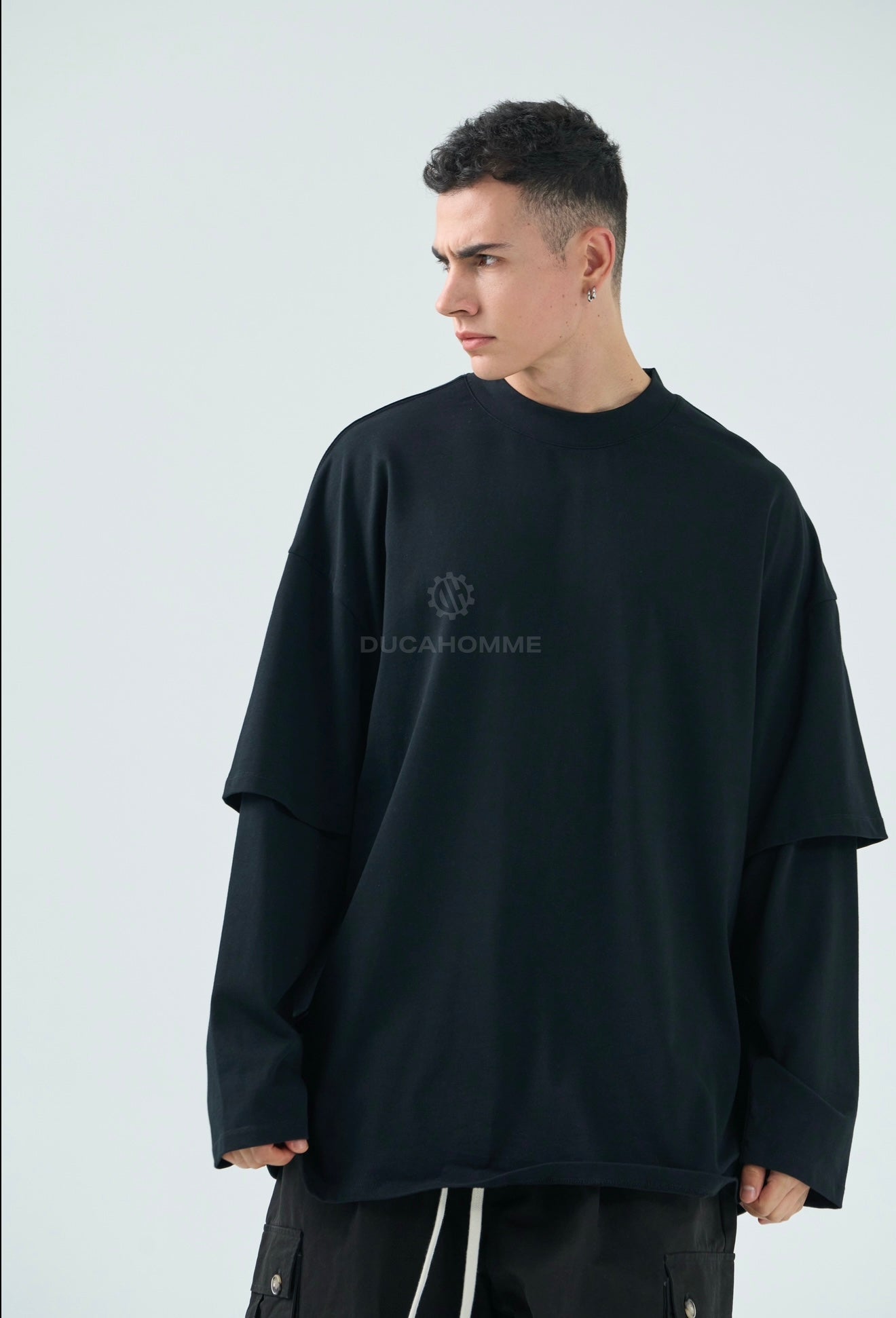 T SHIRT DUCA VIP LONG SLEEVE Nera