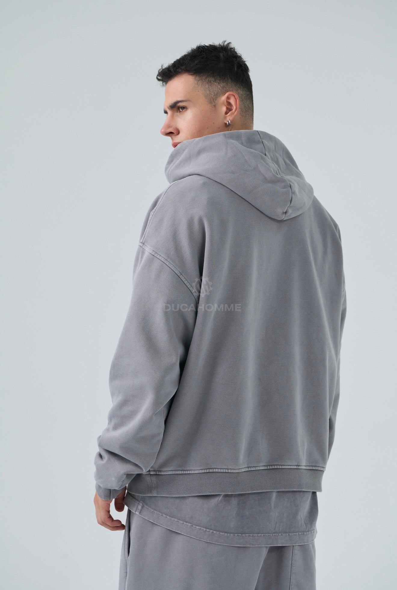 FELPA DUCA VIP WASHED GRIGIA 91G