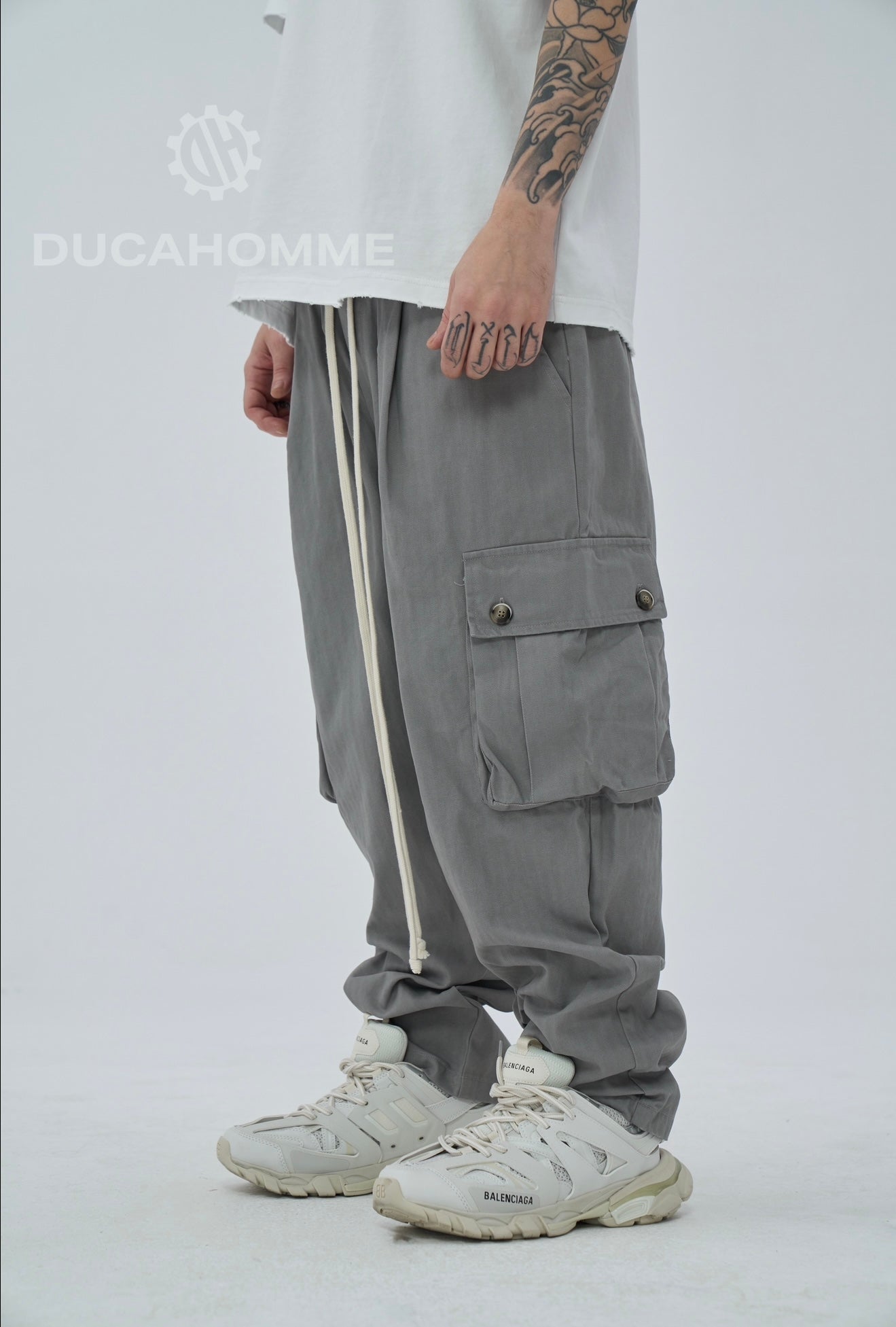 Pantalone Sartoriale Cargo Limited Edition grigio