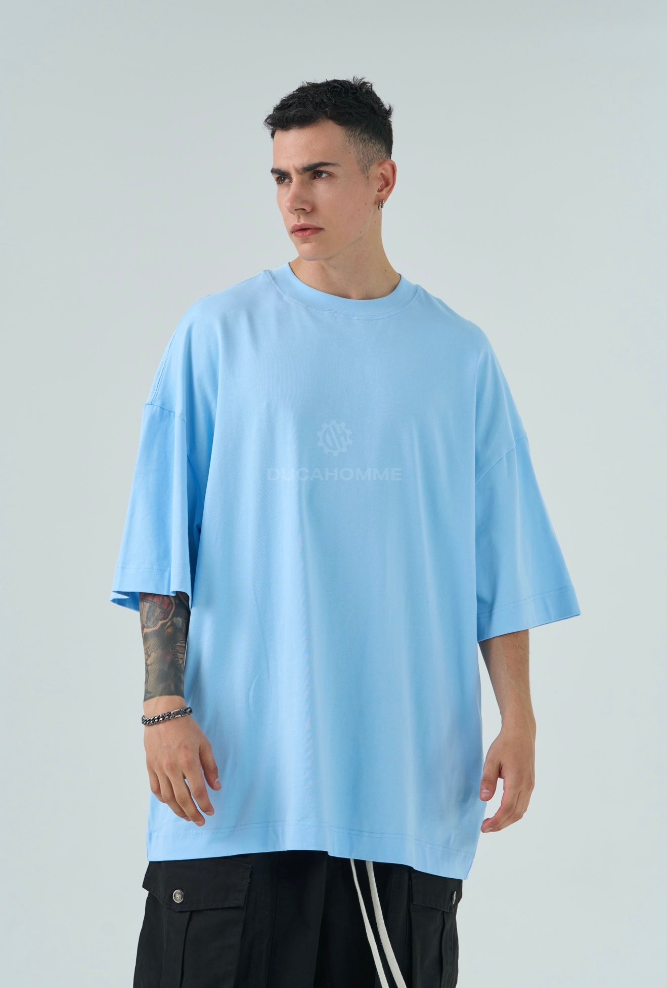 T SHIRT DUCA VIP OverSize Celeste