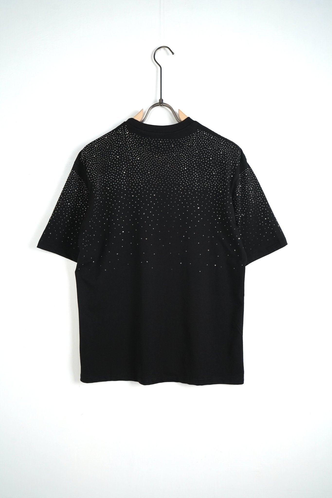 T SHIRT DUCA VIP NERA DIAMANTI