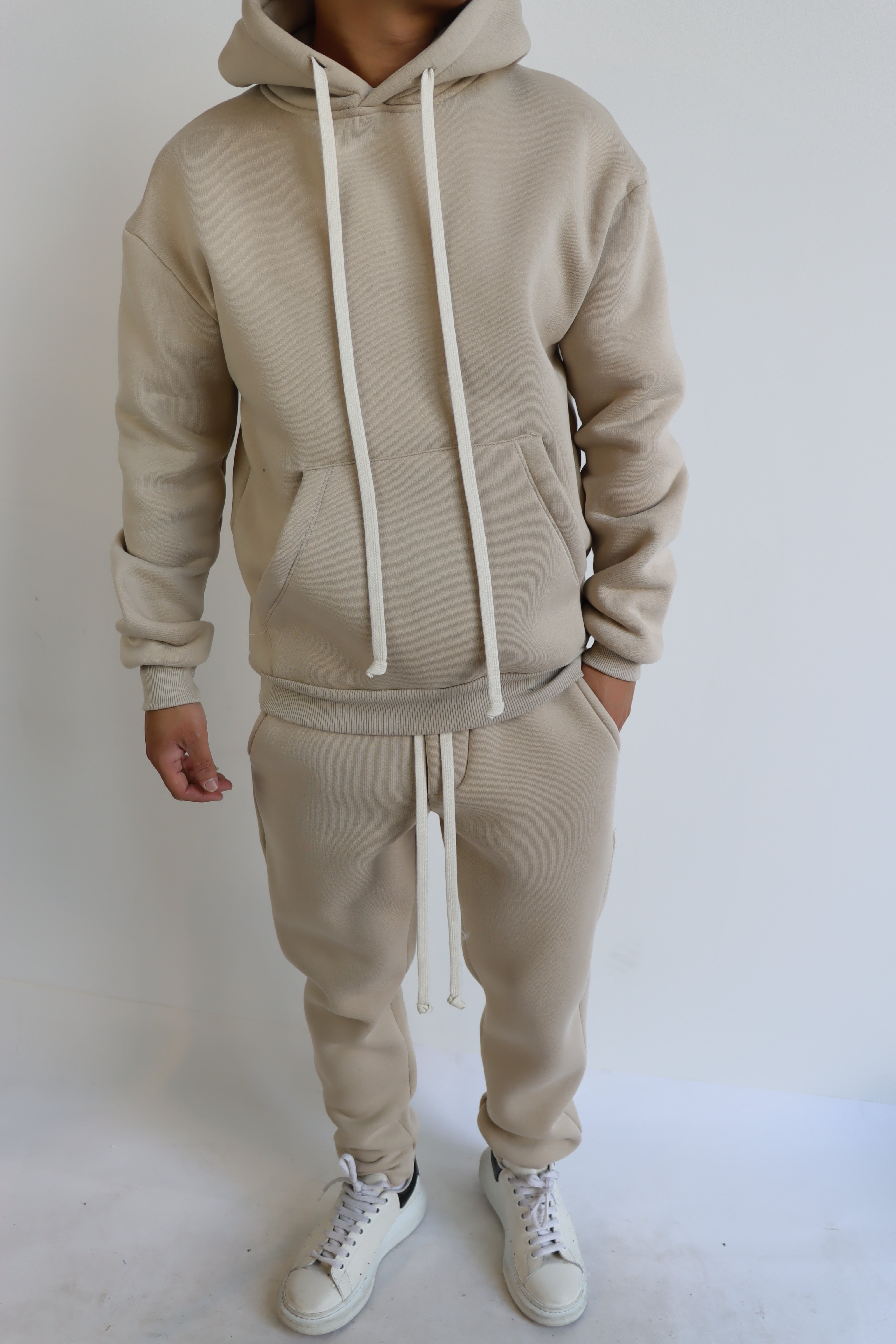 TUTA DOPPIO COTONE BEIGE