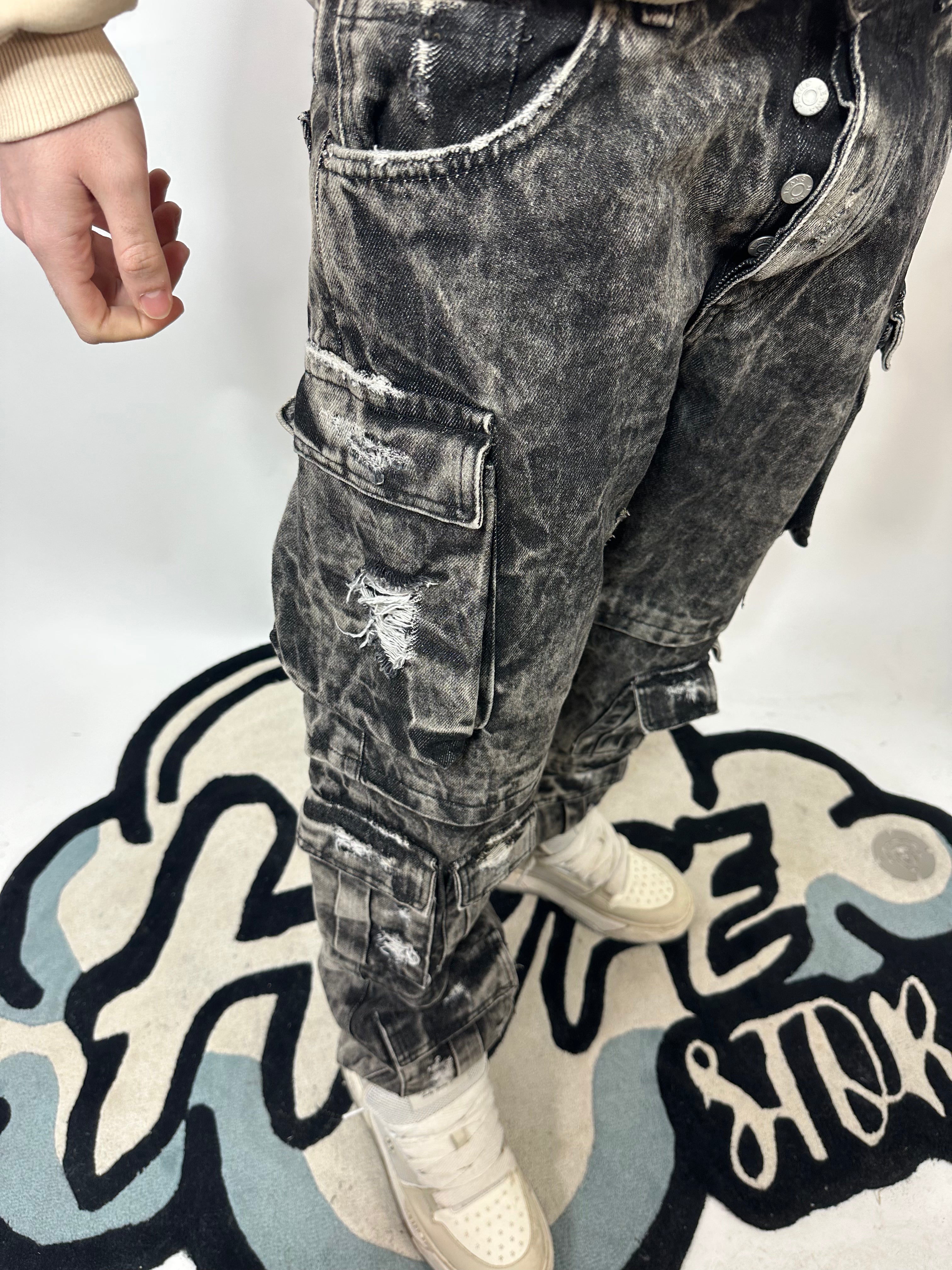 JEANS MULTICARGO CIANOTIC