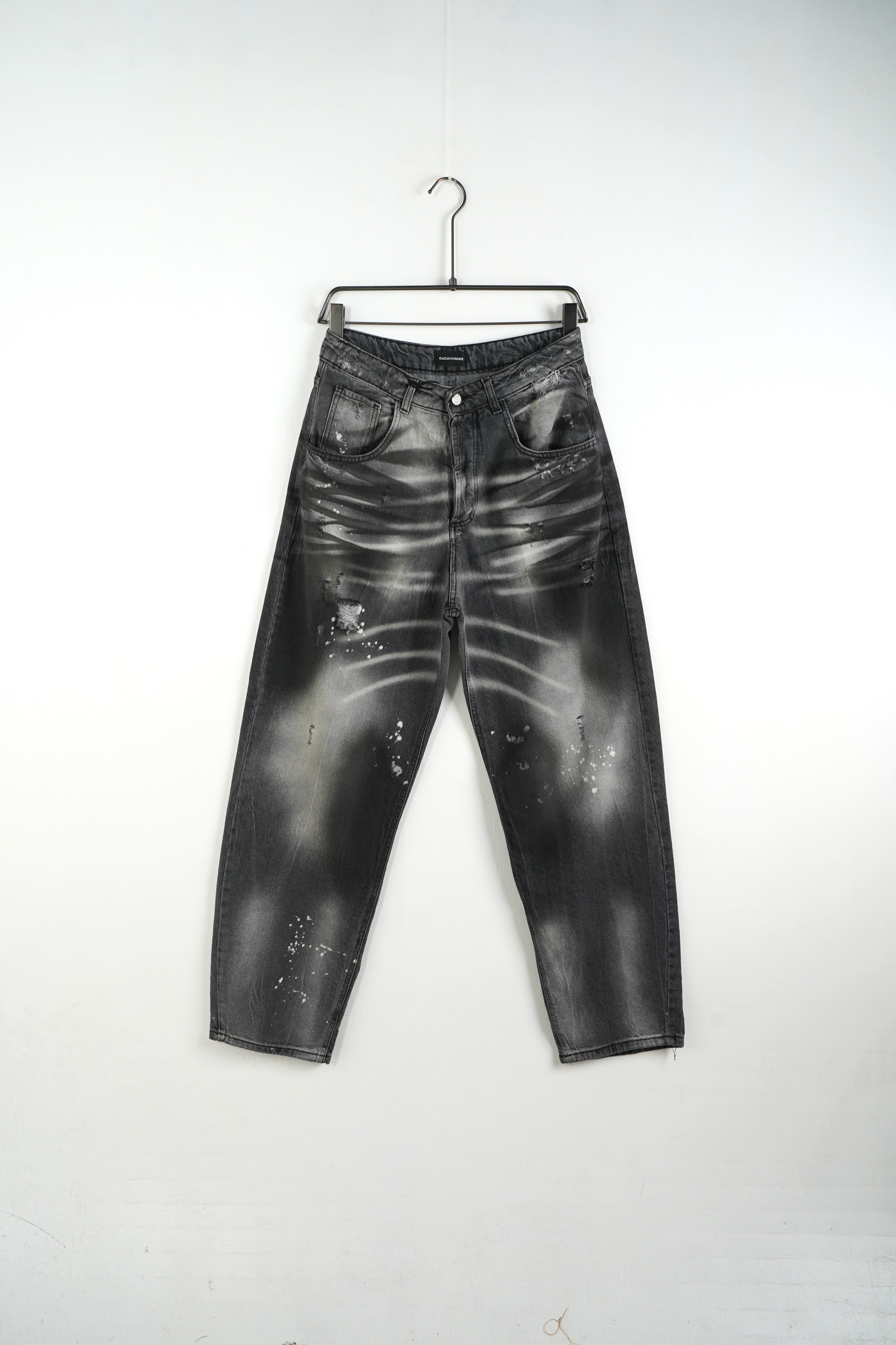 JEANS SLAVATO NERO BAGGY BALLON