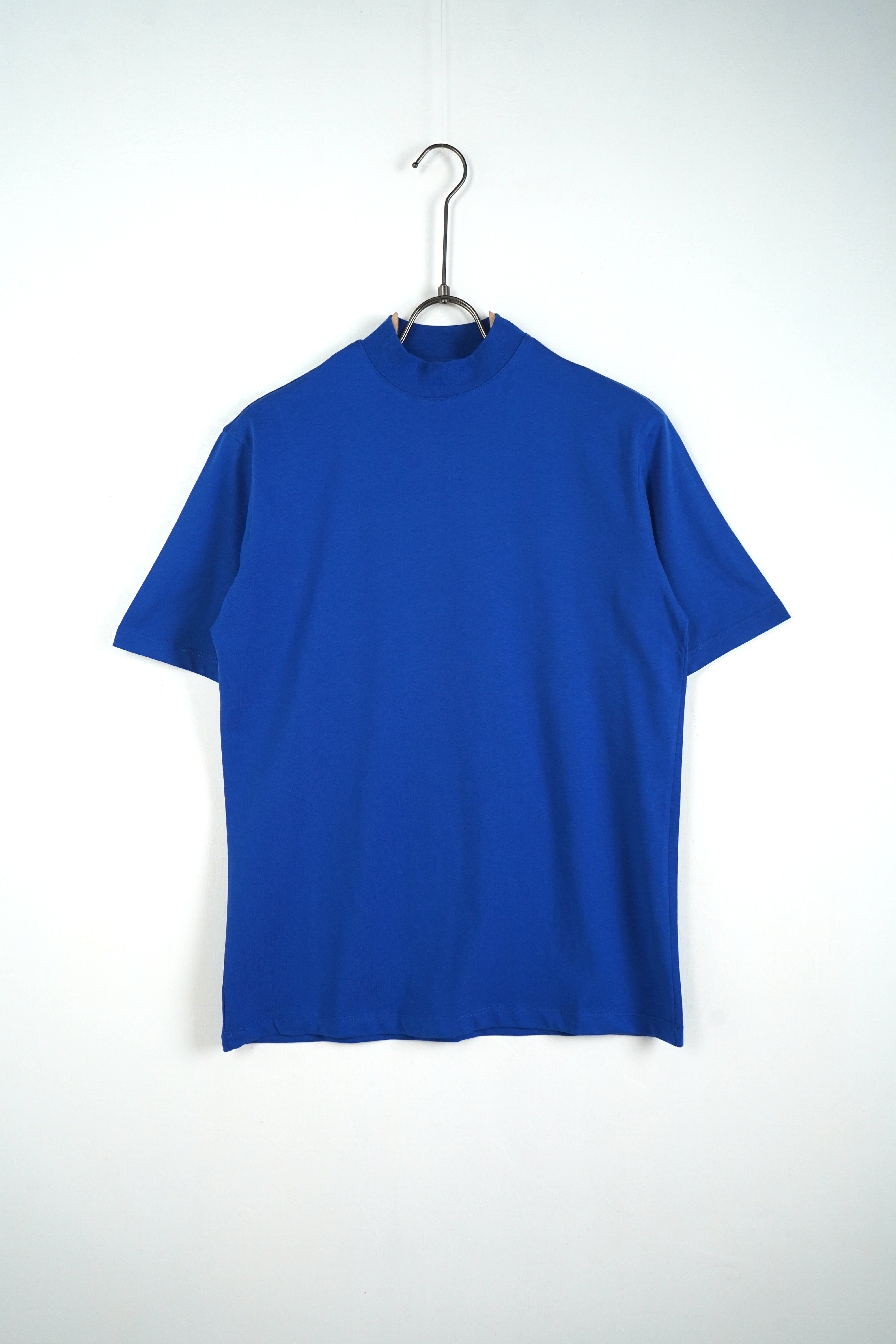T-SHIRT COLLO ALTO Blu Royal