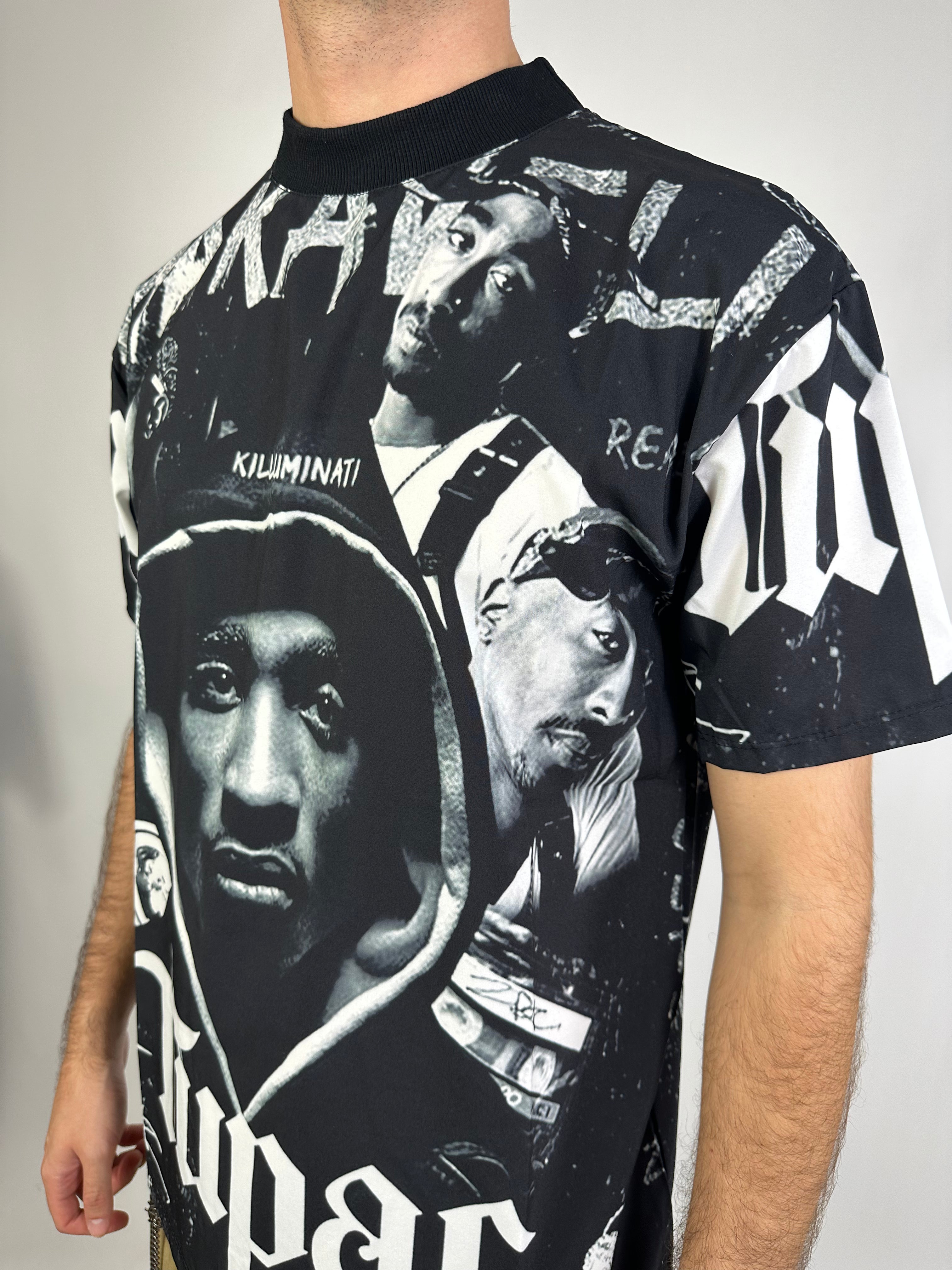 T-SHIRT COLLO ALTO Tupac