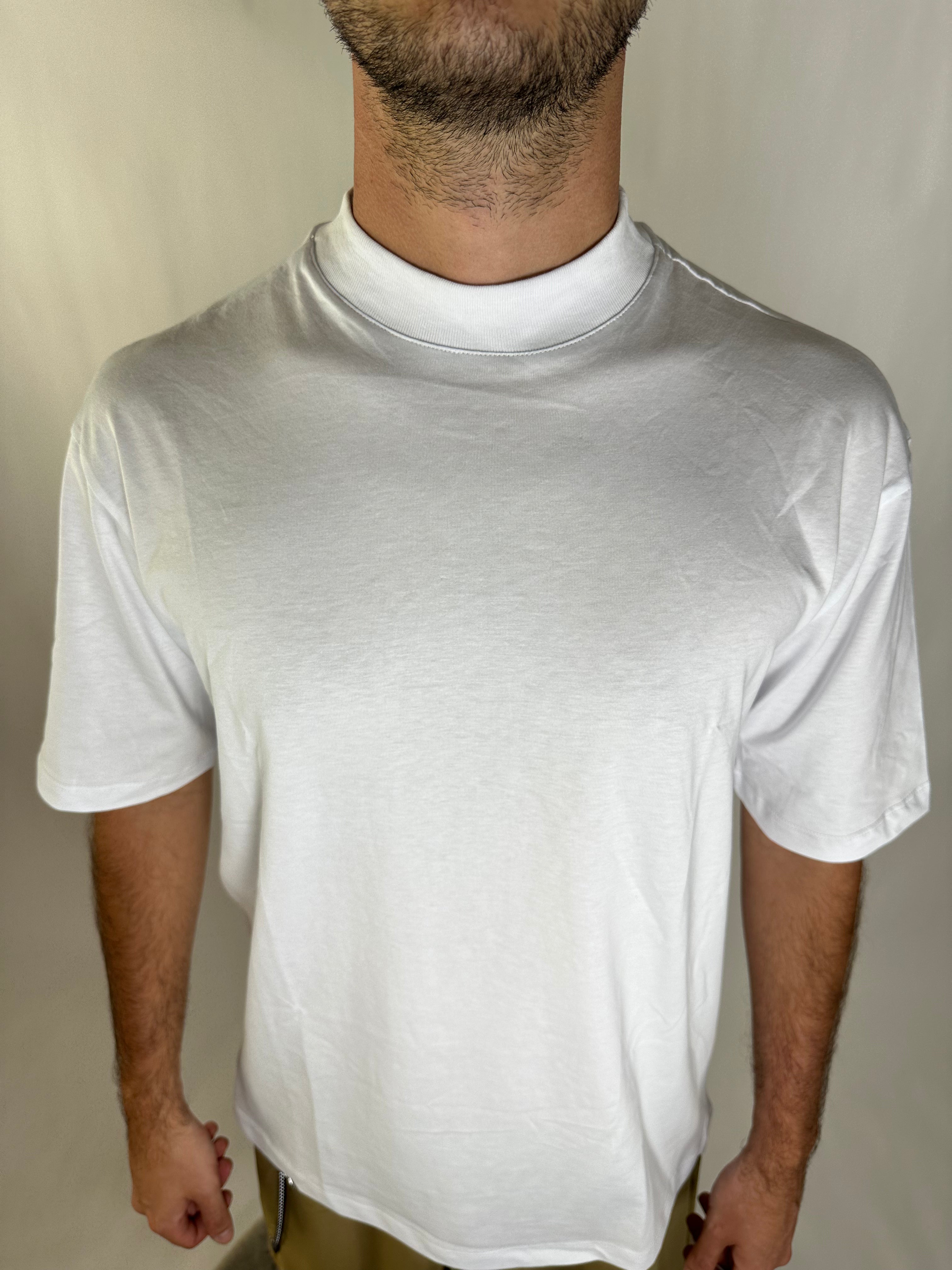 T SHIRT COLLO ALTO WHITE