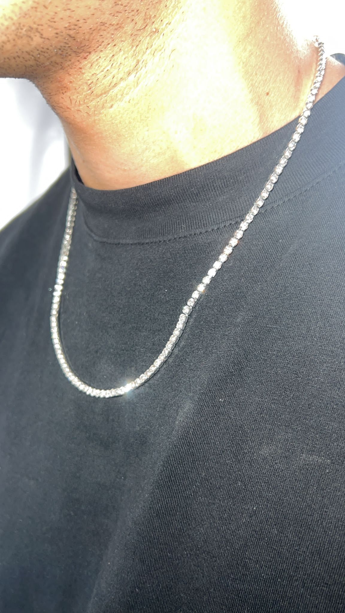 COLLANA TENNIS EFFETTO DIAMANTI